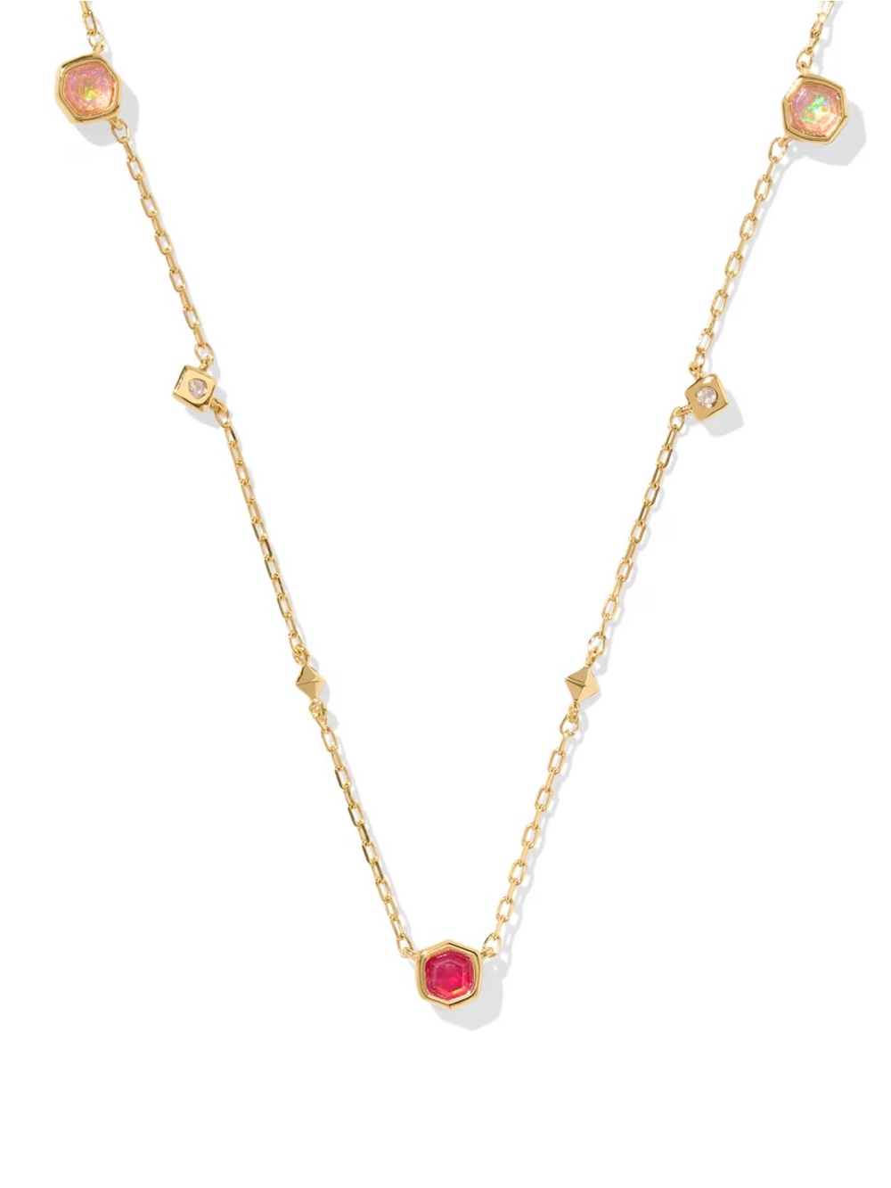 NWT Kendra Scott opal Davie Trio necklace